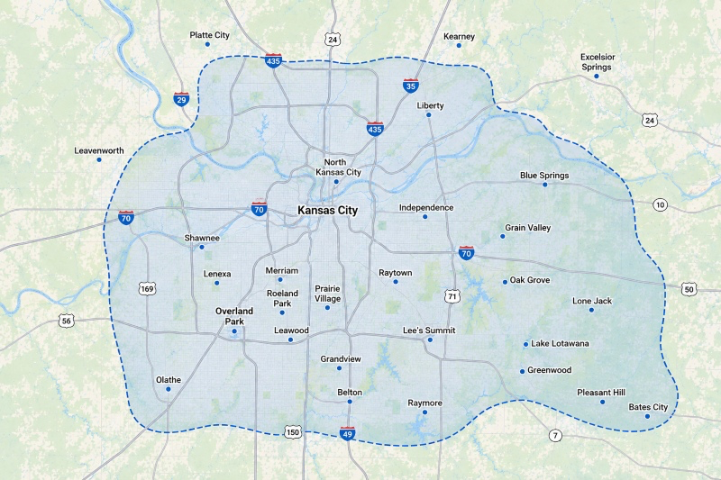 kansas city clearwater plumbing service area
